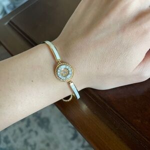 MK Michael Kors gold and white bracelet